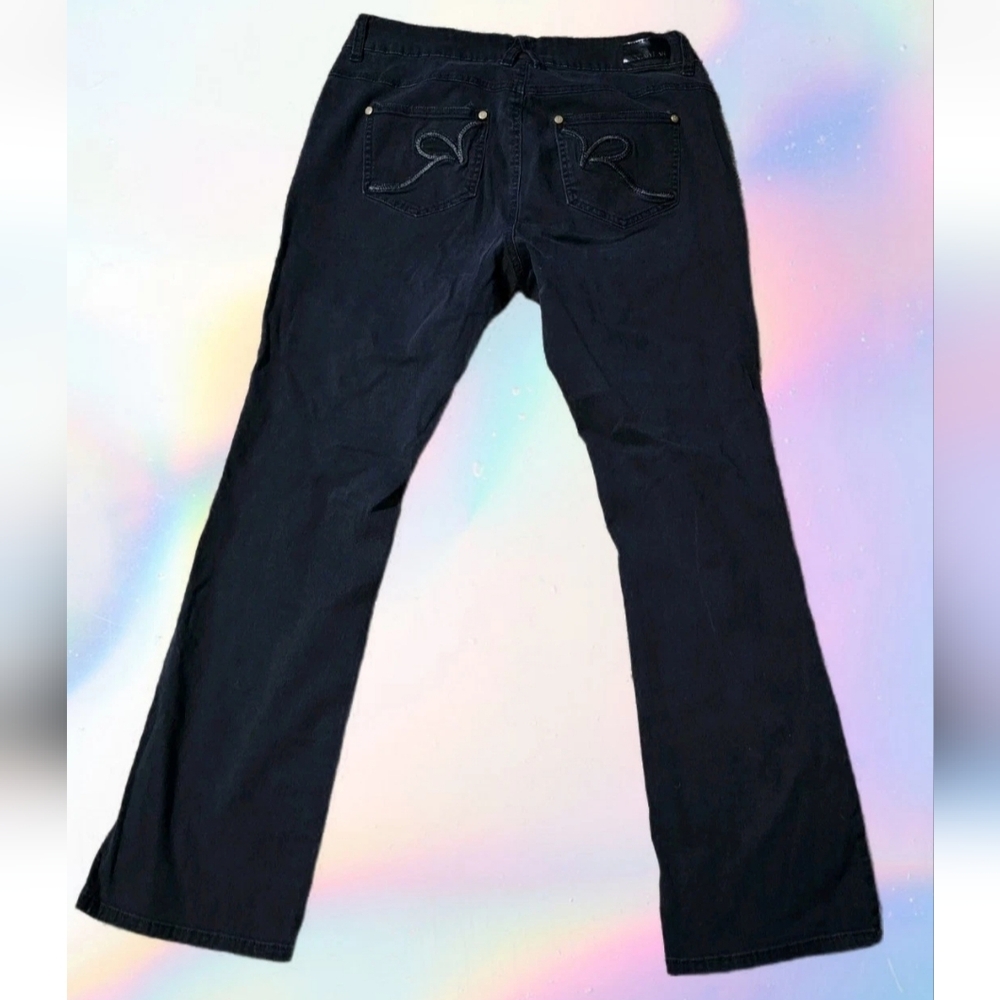 Rocawear Jeans Vintage Y2k Bootcut Womens 14 Black  Preppy Hippie Goth Punk
